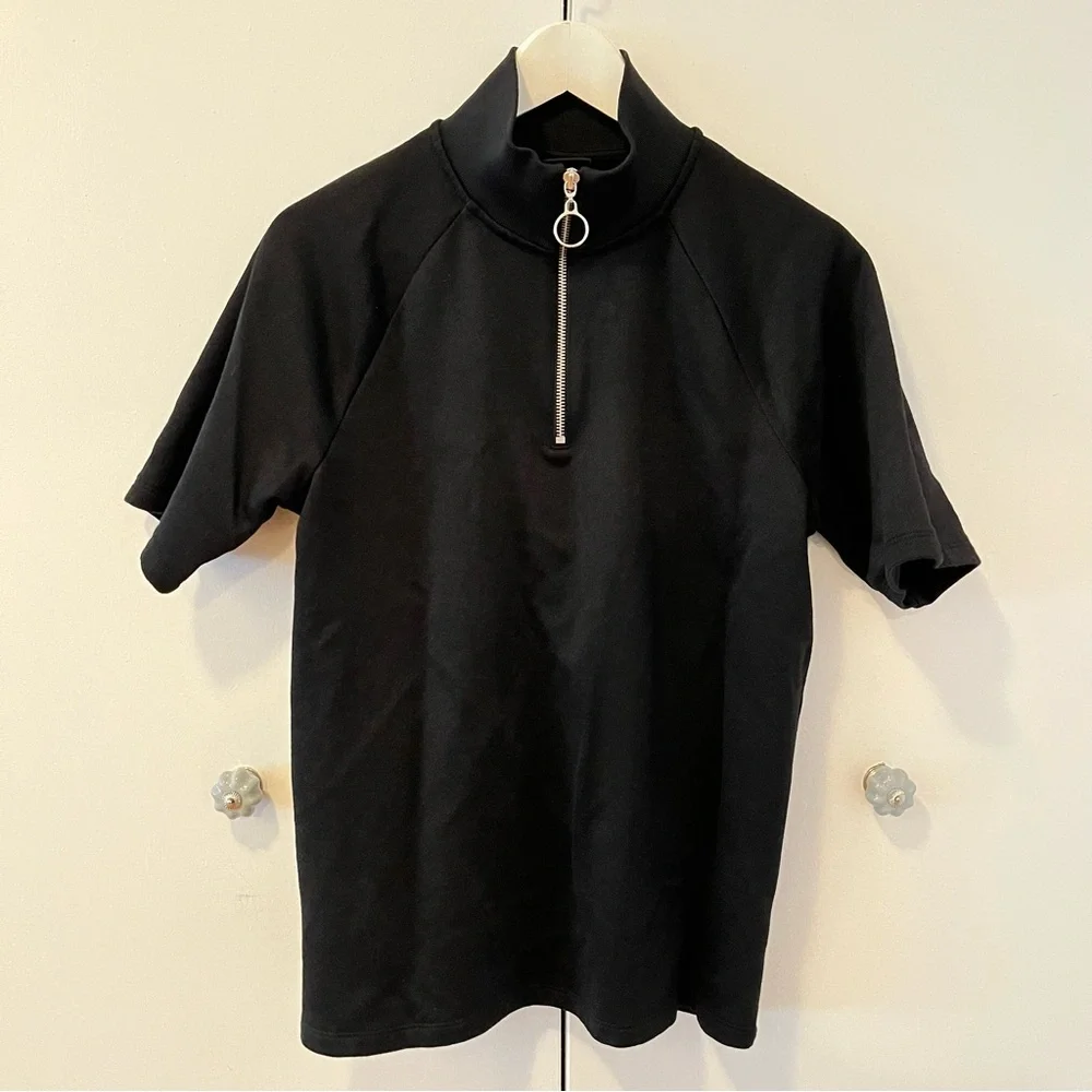 H&M mock neck zipper sweatshirt - Picture 2 of 4